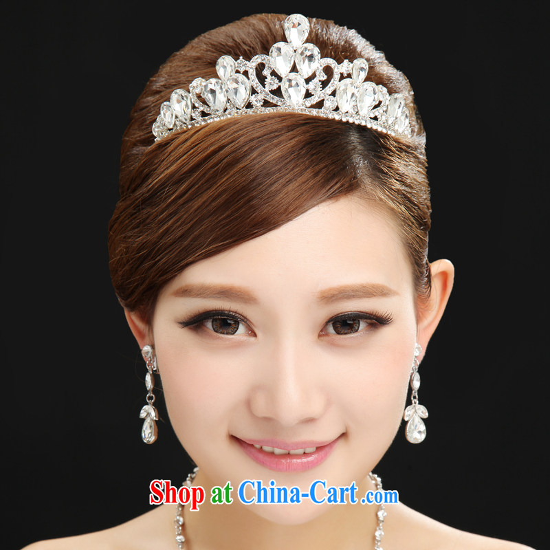 7 color 7, Korean-style bridal jewelry wedding jewelry accessories wedding dresses set link bridal jewelry 3-piece kit Crown PS 007 white, code, and 7-Color 7 tone, shopping on the Internet