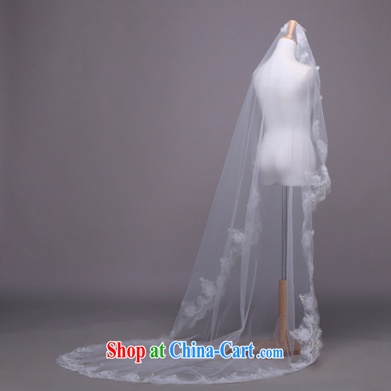 Yong-yan good offices and legal new 2015 wedding dresses accessories 3M head yarn white white, Yong-yan good offices, shopping on the Internet