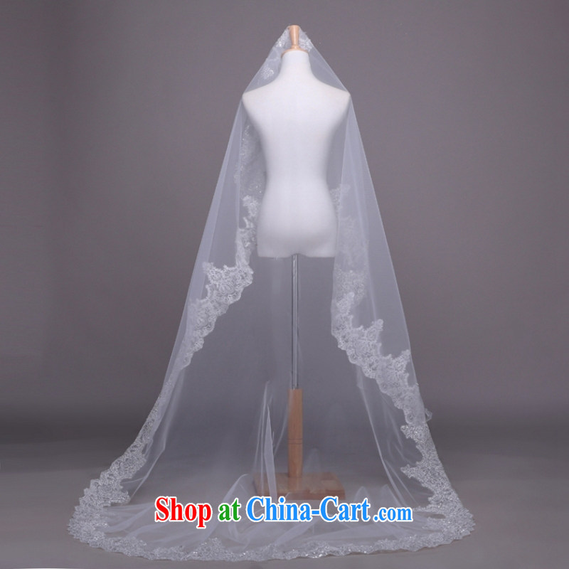 Yong-yan and wedding dresses 2015 New Head yarn bridal head yarn 3M lace-on-chip and yarn white, Yong Yan good offices, shopping on the Internet