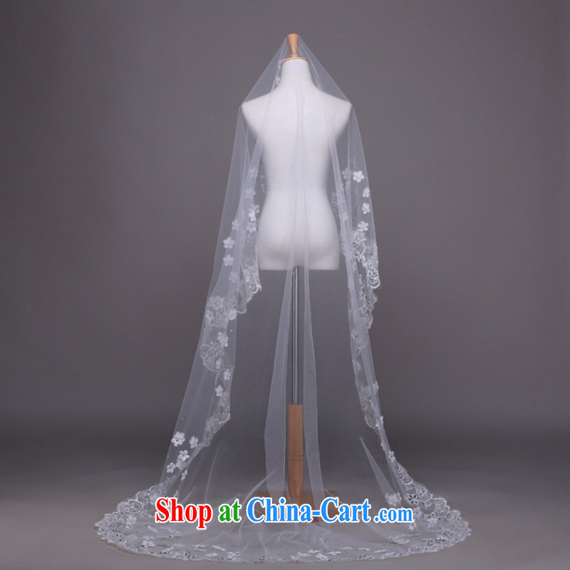 Yong-yan and wedding dresses and yarn princess and yarn 2015 New, and yarn 3M flower parquet drill yarn white, Yong Yan close to, and shop on the Internet