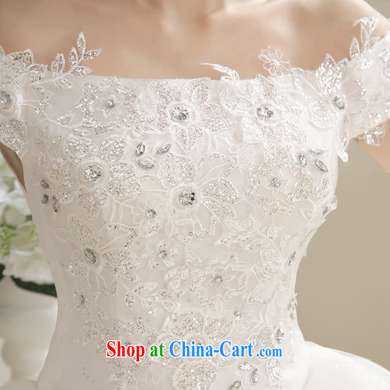 Dream of the day new wedding dresses 2015 style a field package shoulder, Japan, and South Korea with lace wedding dress 5659 white L, Dream of the day, shopping on the Internet