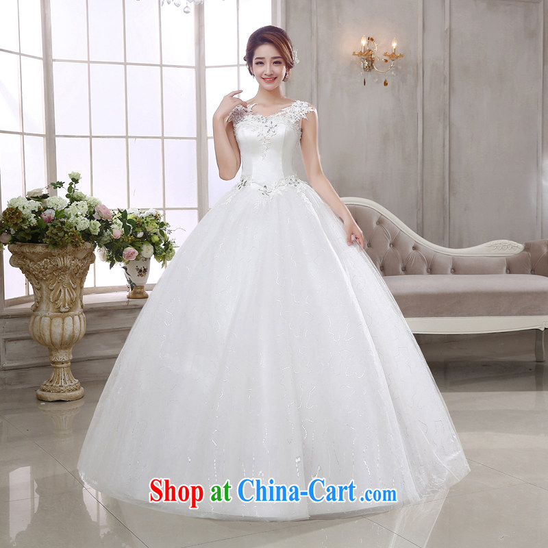 Rain is still Yi 2015 marriages new bridal wedding dresses Korean tie-Princess lace water drilling double-shoulder wedding dresses with HS 925 white Suzhou shipments, rain is still clothing, shopping on the Internet