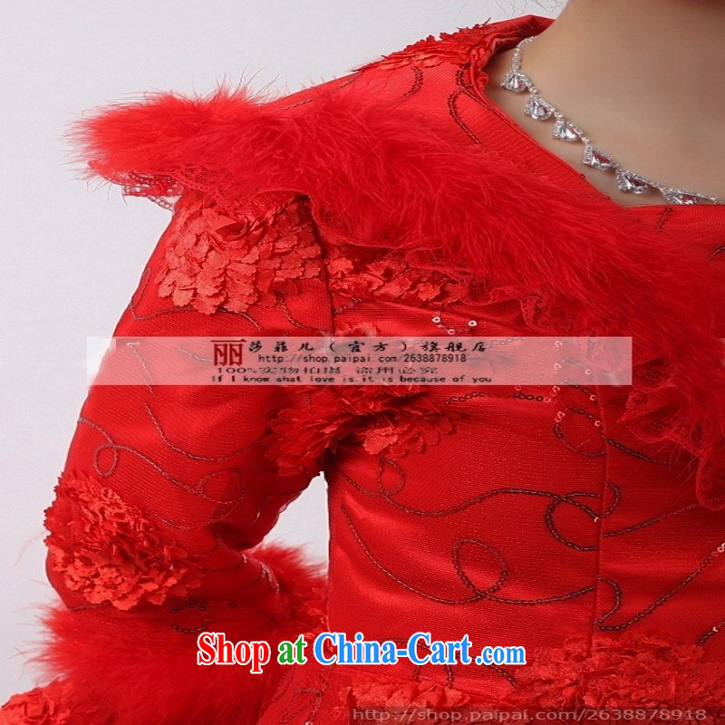 Winter wedding winter clothes 2014 new Korean wedding winter long-sleeved wool collar thick winter, cotton wedding 4008 customers to size the do not return, love so Pang, and shopping on the Internet