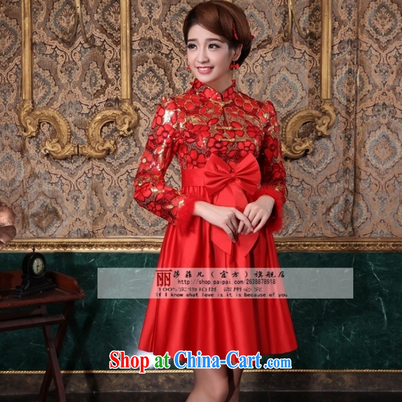 new, improved 2014 modern marriages retro short clip cotton robes bows serving high-waist Korean customers to size. No refunds or exchanges, so Pang, shopping on the Internet