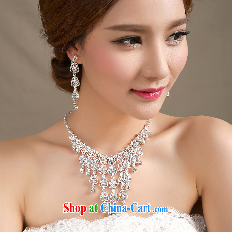 Let the day the Korean-style water drilling bridal sweet necklace wedding jewelry bridal jewelry TL 23 silver, dreams of the day, shopping on the Internet