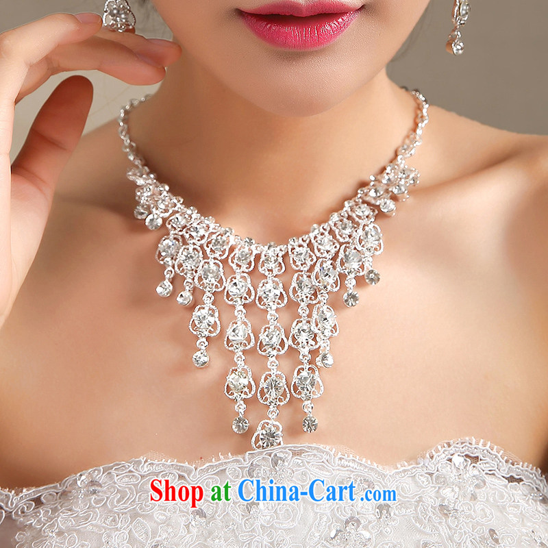 Let the day the Korean-style water drilling bridal sweet necklace wedding jewelry bridal jewelry TL 23 silver, dreams of the day, shopping on the Internet