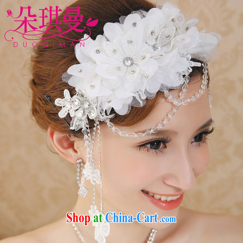 Flower-ki, Korean-style lace-kuen yarn bridal head-dress wedding dress wedding crystal, curtain-trim photo photography, jewelry, flower Angel (DUOQIMAN), and, on-line shopping