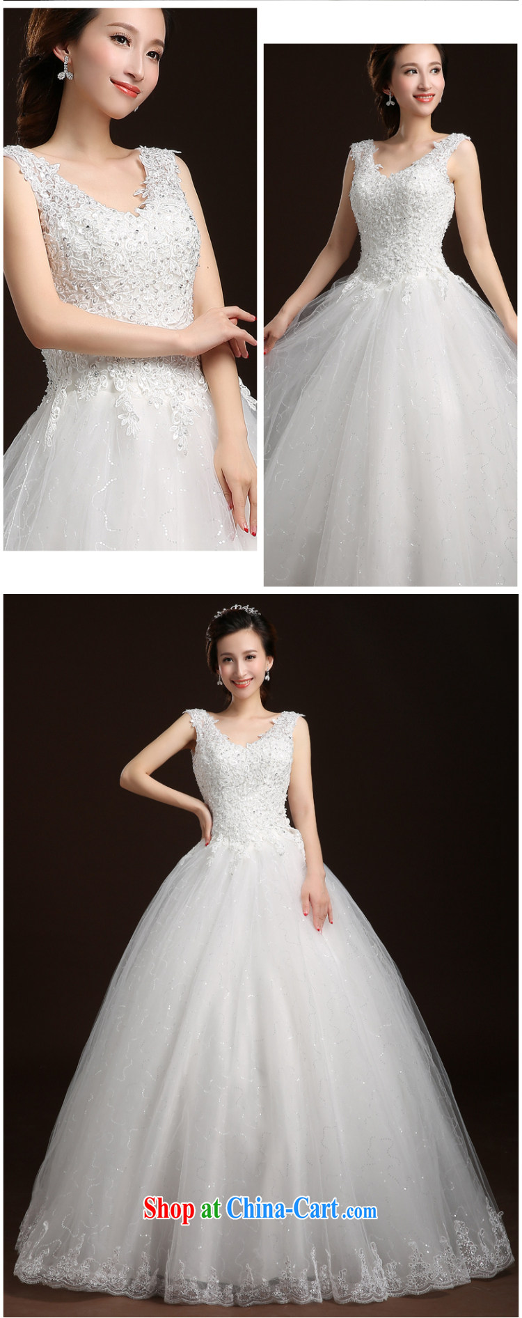 Qi wei wedding dresses with bridal suite double-shoulder wedding lace wedding summer 2015 new alignment to tie Wedding Video thin A Field dress white XL pictures, price, brand platters! Elections are good character, the national distribution, so why buy now enjoy more preferential! Health