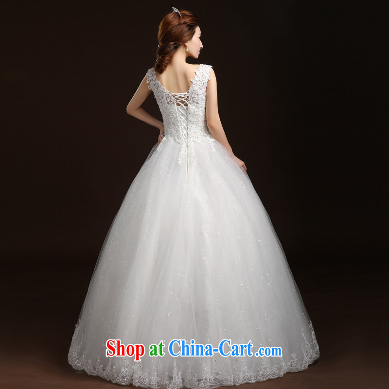 Qi wei wedding dresses with bridal suite double-shoulder wedding lace wedding dresses 2015 summer new paragraph to align with Wedding Video thin A Field dress white XL, Qi wei (QI WAVE), online shopping