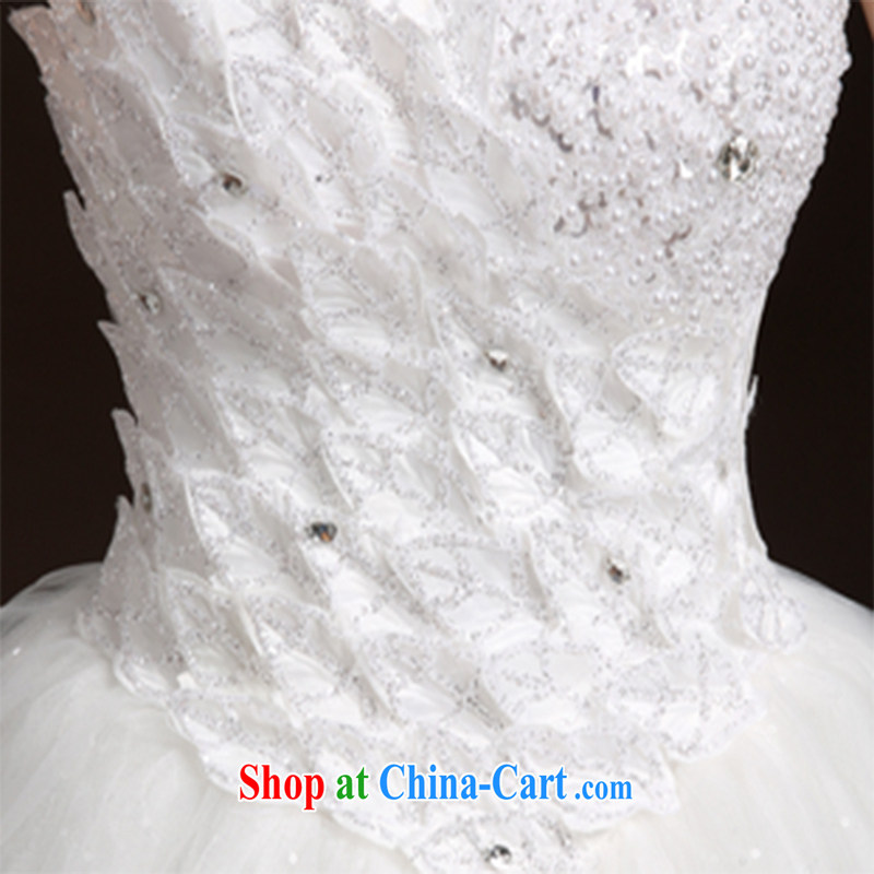 Ms Audrey EU Qi summer 2015 new wedding dresses with bridal and wiped his chest wedding band bridal wedding wedding dresses lace wedding white XL, Qi wei (QI WAVE), online shopping