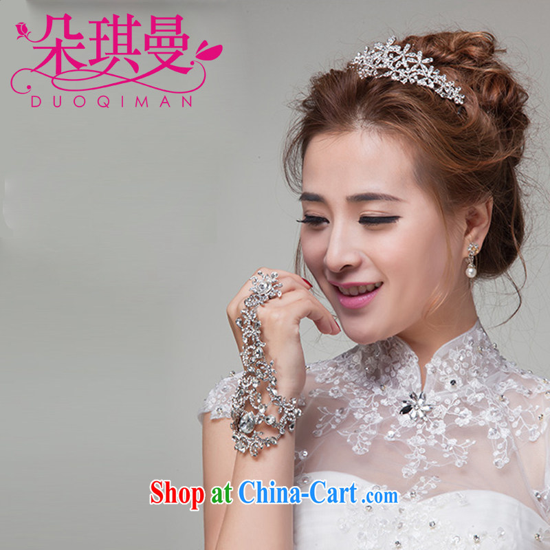 Seol Ki-hyeon flowers, bridal jewelry asthetically pleasing Korean-style water drilling crown and ornaments wedding wedding accessories, flower Angel (DUOQIMAN), shopping on the Internet