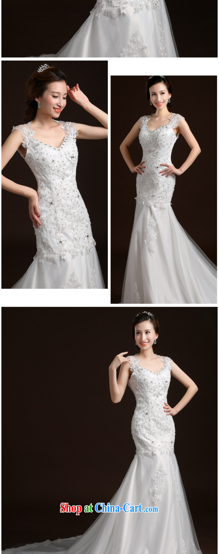Wei Qi 2015 summer new dual-shoulder wedding crowsfoot wedding lace wedding small tail wedding crowsfoot marriages wedding band wedding tail wedding white XL pictures, price, brand platters! Elections are good character, the national distribution, so why buy now enjoy more preferential! Health