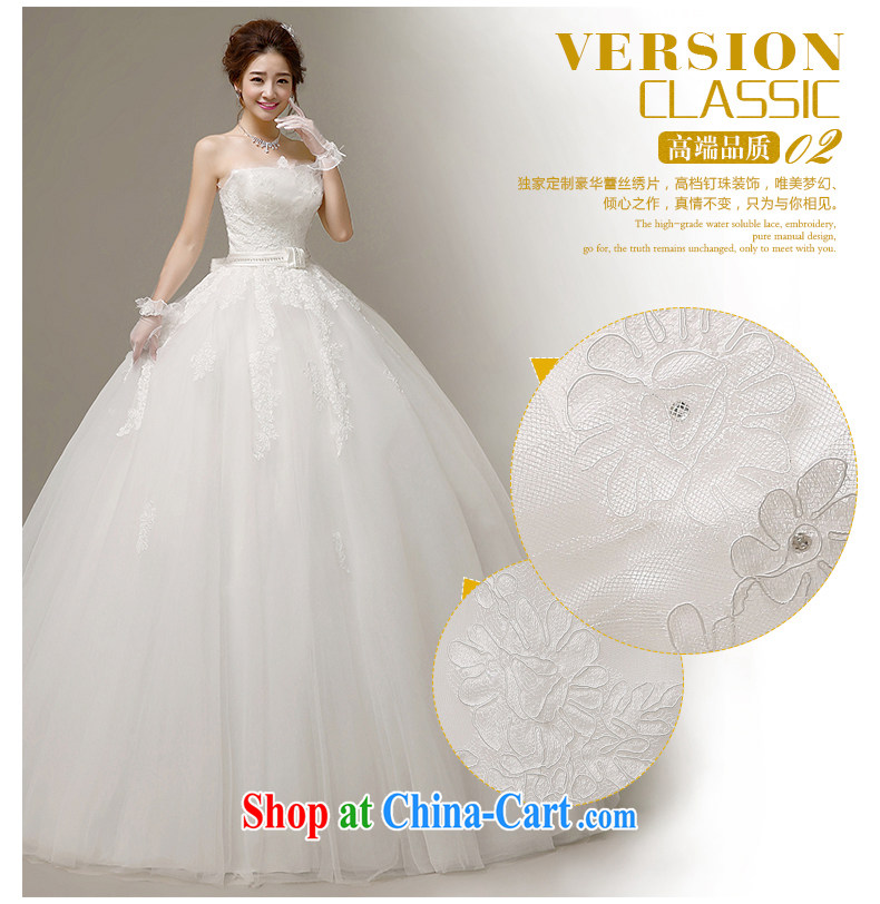 wedding dresses 2015 spring and summer Korean bridal wedding lace take a draw hem erase chest strap beauty with yarn H - 56 white XXL pictures, price, brand platters! Elections are good character, the national distribution, so why buy now enjoy more preferential! Health