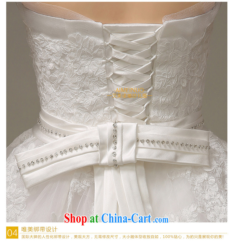 wedding dresses 2015 spring and summer Korean bridal wedding lace take a draw hem erase chest strap beauty with yarn H - 56 white XXL pictures, price, brand platters! Elections are good character, the national distribution, so why buy now enjoy more preferential! Health