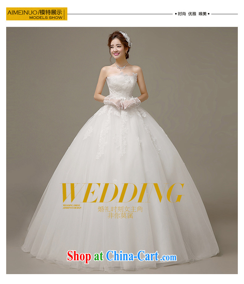 wedding dresses 2015 spring and summer Korean bridal wedding lace take a draw hem erase chest strap beauty with yarn H - 56 white XXL pictures, price, brand platters! Elections are good character, the national distribution, so why buy now enjoy more preferential! Health