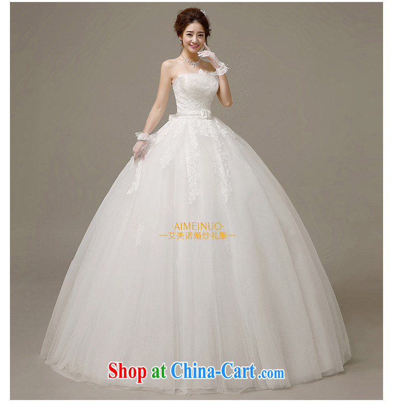 wedding dresses 2015 spring and summer Korean bridal wedding lace take a draw hem erase chest strap beauty with yarn H - 56 white XXL pictures, price, brand platters! Elections are good character, the national distribution, so why buy now enjoy more preferential! Health