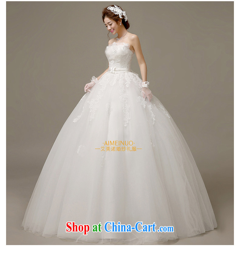 wedding dresses 2015 spring and summer Korean bridal wedding lace take a draw hem erase chest strap beauty with yarn H - 56 white XXL pictures, price, brand platters! Elections are good character, the national distribution, so why buy now enjoy more preferential! Health