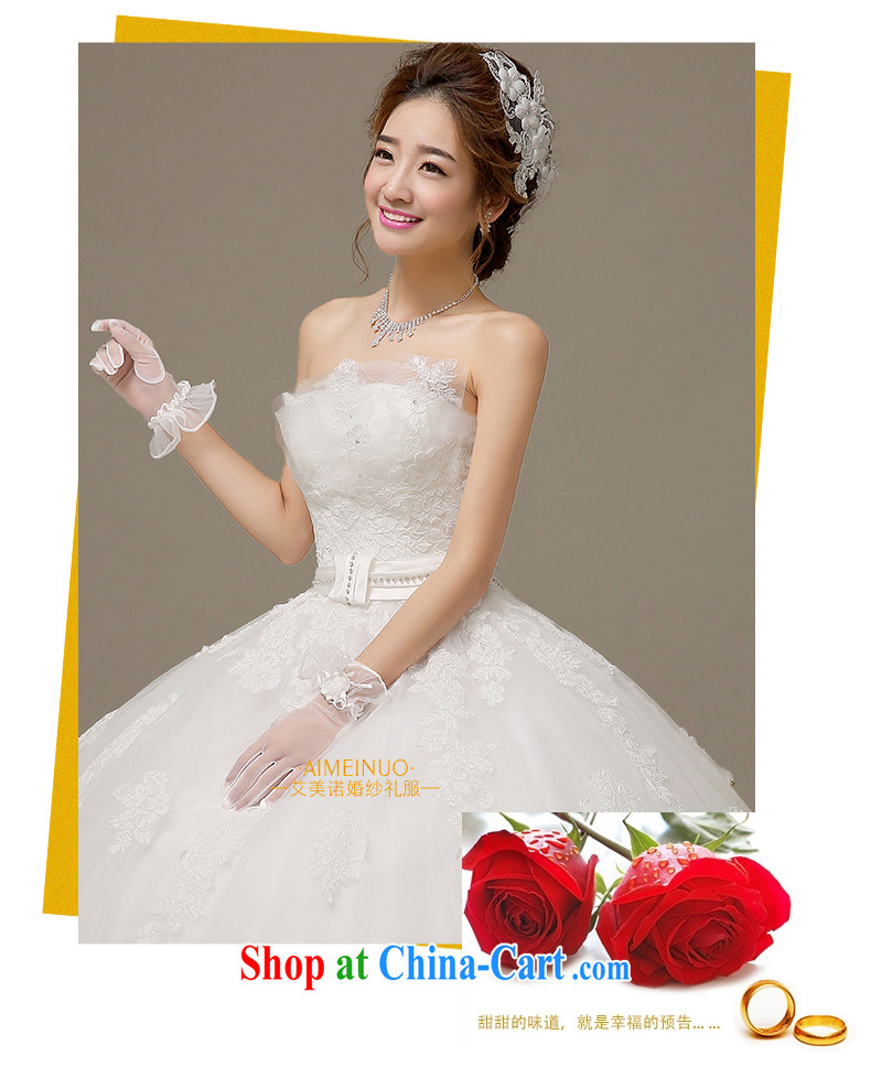 wedding dresses 2015 spring and summer Korean bridal wedding lace take a draw hem erase chest strap beauty with yarn H - 56 white XXL pictures, price, brand platters! Elections are good character, the national distribution, so why buy now enjoy more preferential! Health