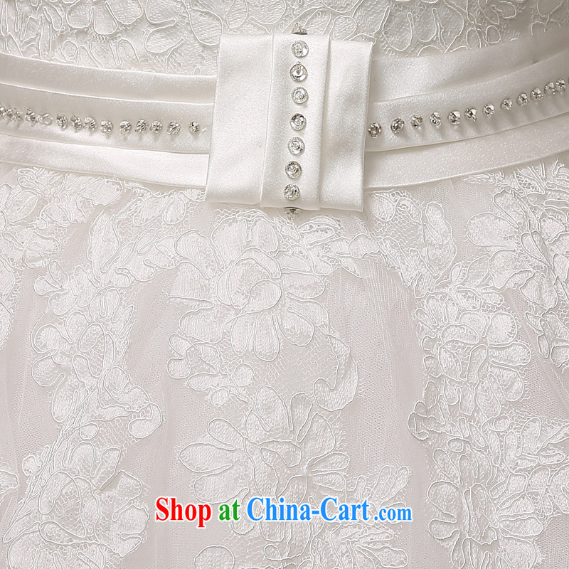 wedding dresses 2015 spring and summer Korean bridal wedding lace take a draw hem erase chest strap beauty with yarn H - 56 white XXL, AIDS, and the United States (Imeinuo), online shopping