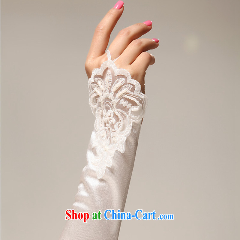 Flower Ki Cayman wedding gloves Long White, lace bridal gloves wedding terrace staple the Pearl Diamond Wedding gloves bridal gloves, flower Angel (DUOQIMAN), and, on-line shopping