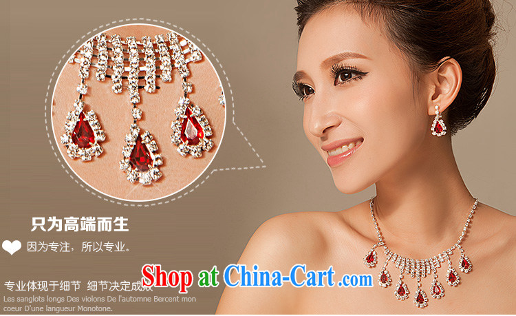 Madame jewelry red water diamond necklace earrings 3-piece kit wedding dresses accessories wedding accessories jewelry pictures, price, brand platters! Elections are good character, the national distribution, so why buy now enjoy more preferential! Health