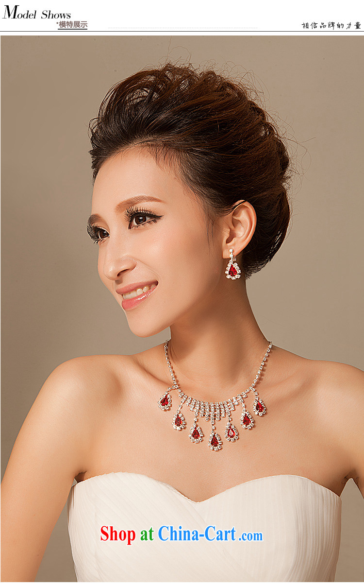 Madame jewelry red water diamond necklace earrings 3-piece kit wedding dresses accessories wedding accessories jewelry pictures, price, brand platters! Elections are good character, the national distribution, so why buy now enjoy more preferential! Health