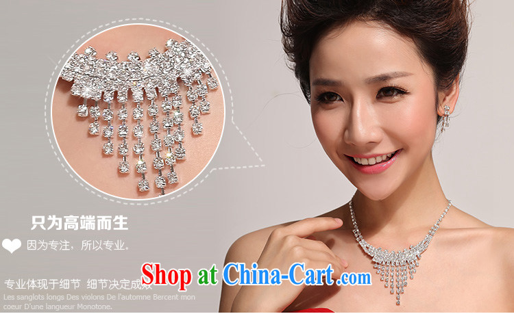 Flower-ki, bridal necklace earrings Korean-style wedding jewelry, 3-piece kit water drilling wedding accessories necklace jewelry pictures, price, brand platters! Elections are good character, the national distribution, so why buy now enjoy more preferential! Health