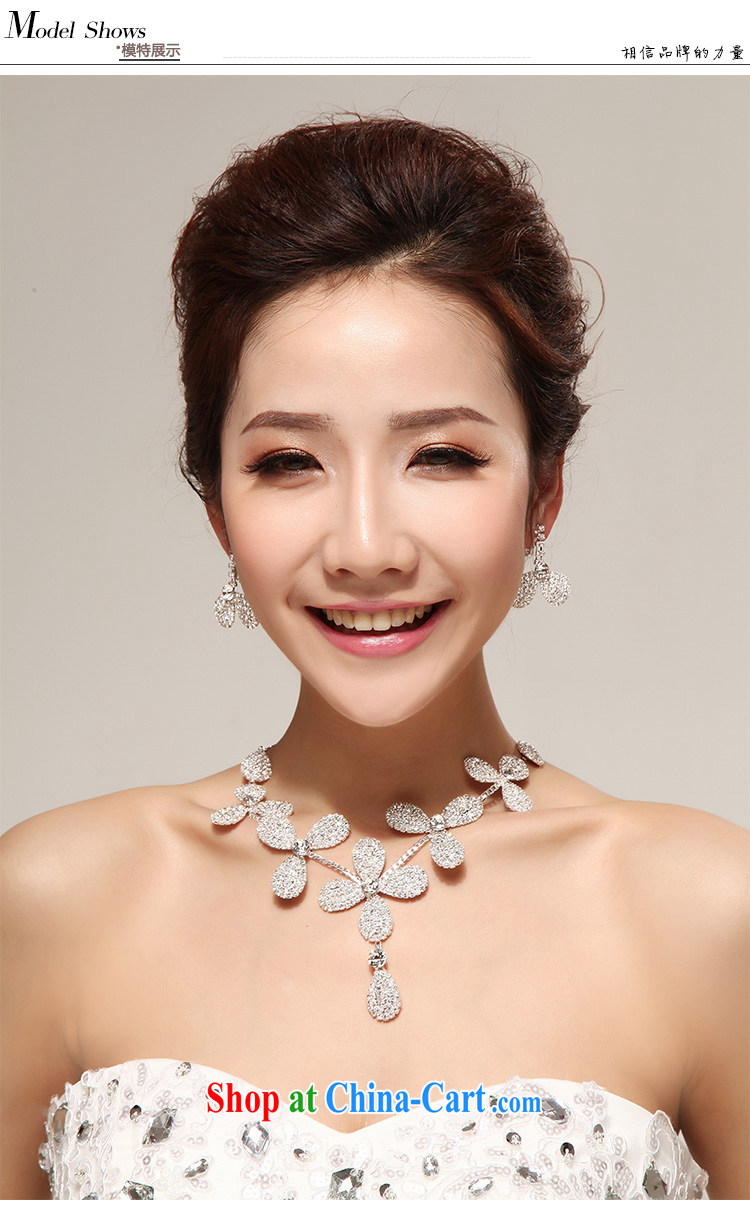 Flower-ki, bride Korean-style Pearl water drill petal necklace earrings bridal wedding dresses accessories styling jewelry pictures, price, brand platters! Elections are good character, the national distribution, so why buy now enjoy more preferential! Health