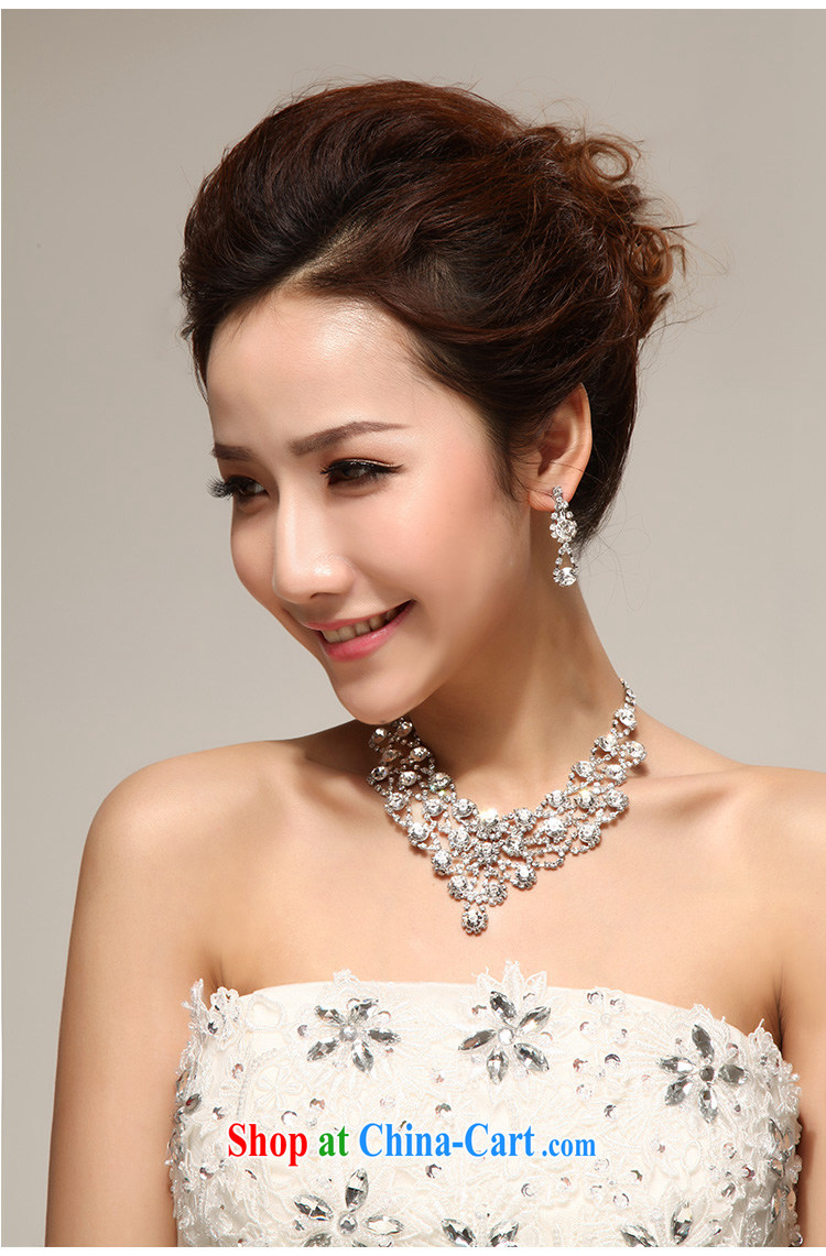 Seol Ki-hyeon flowers Norman Weddings marriage luxuriously decorated to a high standard, bridal accessories kit decorations water Drill Set chain necklace two-piece jewelry pictures, price, brand platters! Elections are good character, the national distribution, so why buy now enjoy more preferential! Health