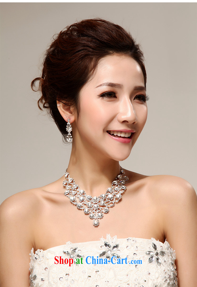 Seol Ki-hyeon flowers Norman Weddings marriage luxuriously decorated to a high standard, bridal accessories kit decorations water Drill Set chain necklace two-piece jewelry pictures, price, brand platters! Elections are good character, the national distribution, so why buy now enjoy more preferential! Health