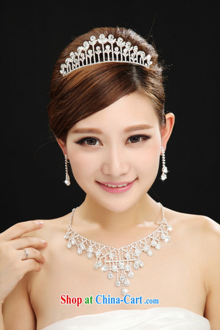 7 color 7 tone bridal necklace set with alloy Crown wedding jewelry Korean-style wedding accessories 3 piece PS 016 white are code pictures, price, brand platters! Elections are good character, the national distribution, so why buy now enjoy more preferential! Health