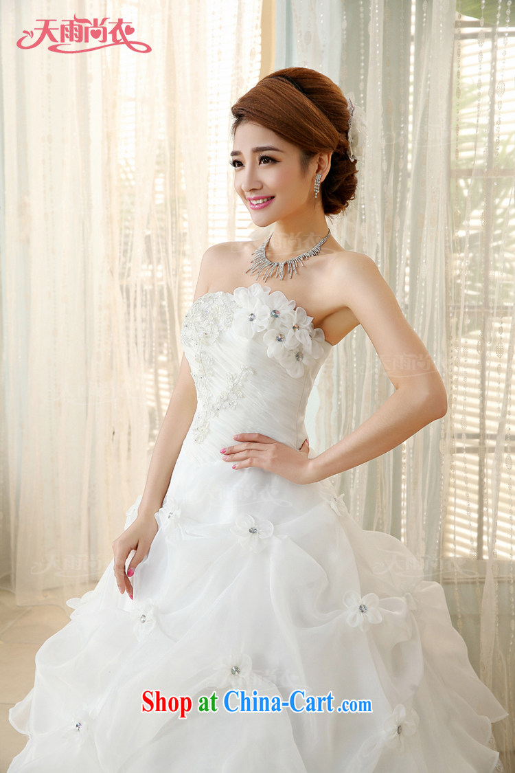 Rain is still clothing wedding dresses new Korean sweet Princess wedding dresses with bare chest retro flouncing wedding dress summer HS 864 white Suzhou shipment tailored pictures, price, brand platters! Elections are good character, the national distribution, so why buy now enjoy more preferential! Health
