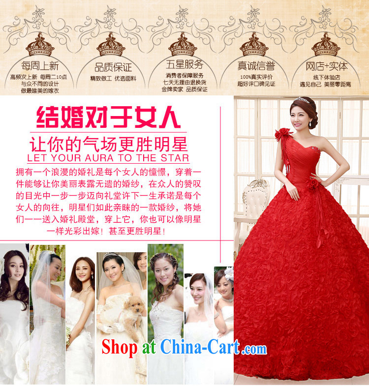 Rain is still clothing bridal dresses 2015 new single shoulder Princess marriage shaggy white dresses with large code wedding HS 915 red tailored pictures, price, brand platters! Elections are good character, the national distribution, so why buy now enjoy more preferential! Health