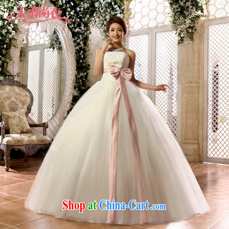 Rain is still clothing bridal wedding dresses 2015 new sweet Princess white yarn wiped chest dress the code strap HS 918 white tailored