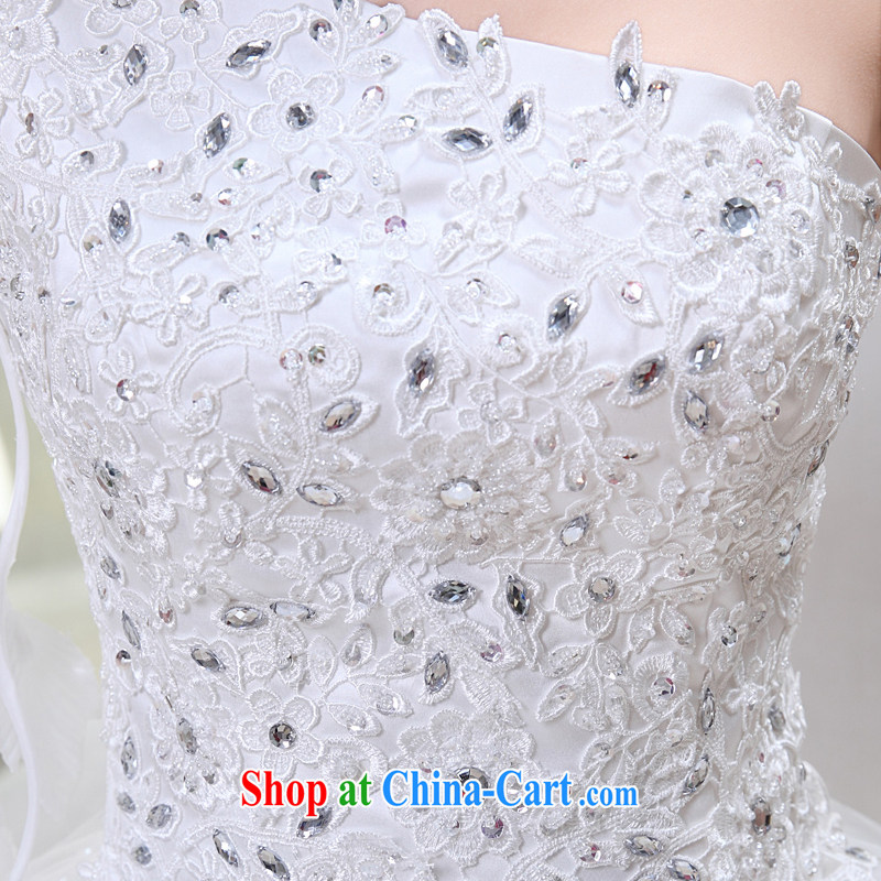 Rain is still clothing bridal wedding 2015 new wedding dresses Korean bridal Princess tie-down the shoulder flowers water drilling lace with HS 928 white tailored, rain is still clothing, shopping on the Internet