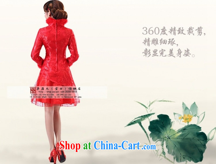 Dresses winter clothes 2014 new long-sleeved bridal dresses wedding autumn and winter dresses, short, red bows clothes cotton Customer to size the do not return pictures, price, brand platters! Elections are good character, the national distribution, so why buy now enjoy more preferential! Health