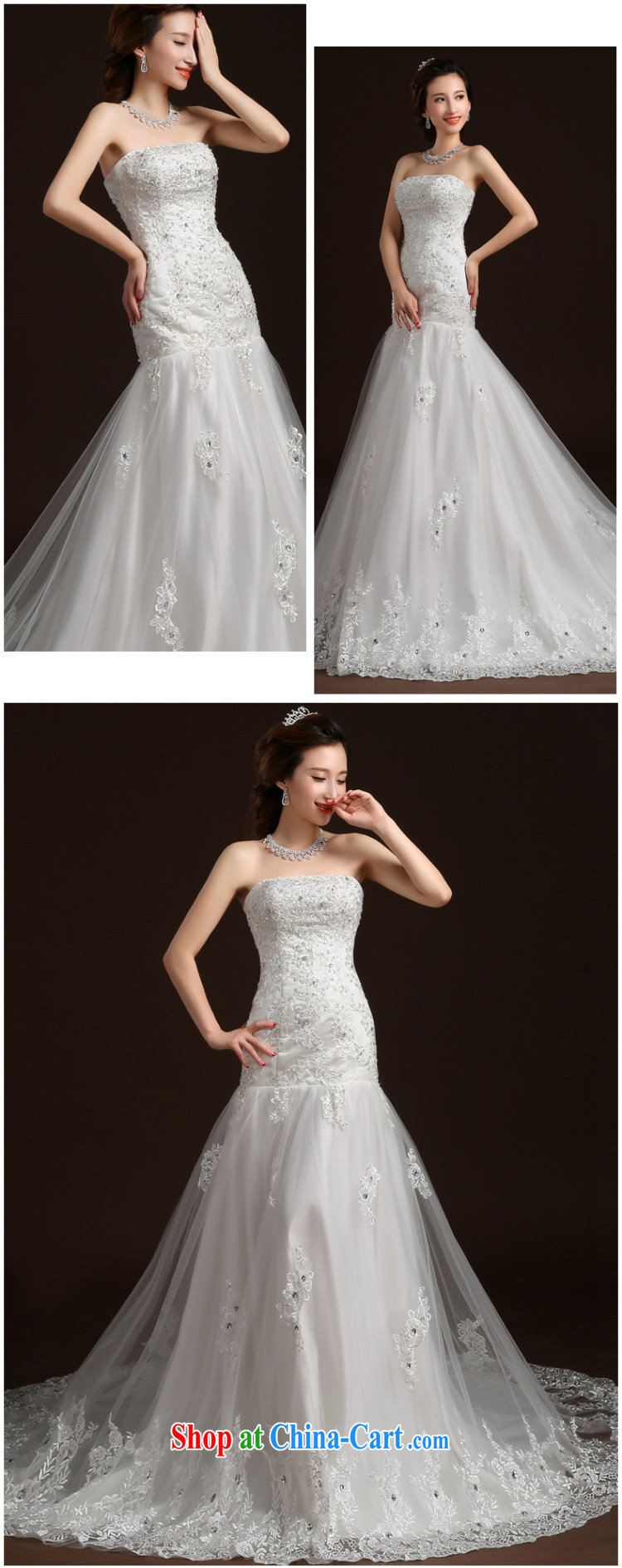 Qi wei wedding dresses summer 2015 new stylish erase chest wedding crowsfoot wedding bridal marriage wedding small tail tied with the Code wedding white XL pictures, price, brand platters! Elections are good character, the national distribution, so why buy now enjoy more preferential! Health