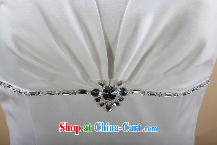 Optimize Hung-erase chest Princess skirt water drilling simple Princess wedding Satin shaggy skirts video thin bridal wedding JS 8121 m White L pictures, price, brand platters! Elections are good character, the national distribution, so why buy now enjoy more preferential! Health