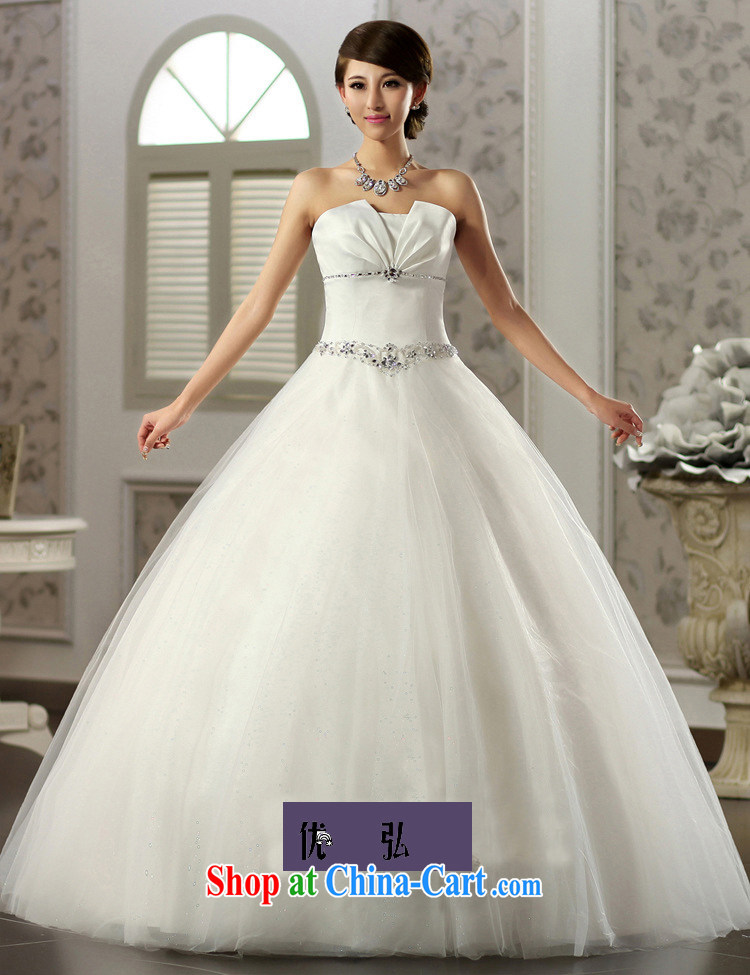 Optimize Hung-erase chest Princess skirt water drilling simple Princess wedding Satin shaggy skirts video thin bridal wedding JS 8121 m White L pictures, price, brand platters! Elections are good character, the national distribution, so why buy now enjoy more preferential! Health