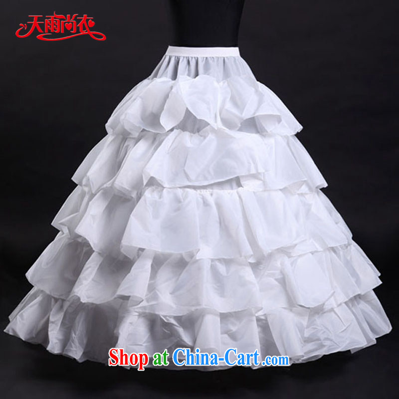 Rain is still Yi marriages affect the camera dedicated wedding dress party bridal petticoat flouncing skirt with petticoat skirt Princess stays Q 10 white, rain is clothing, and shopping on the Internet
