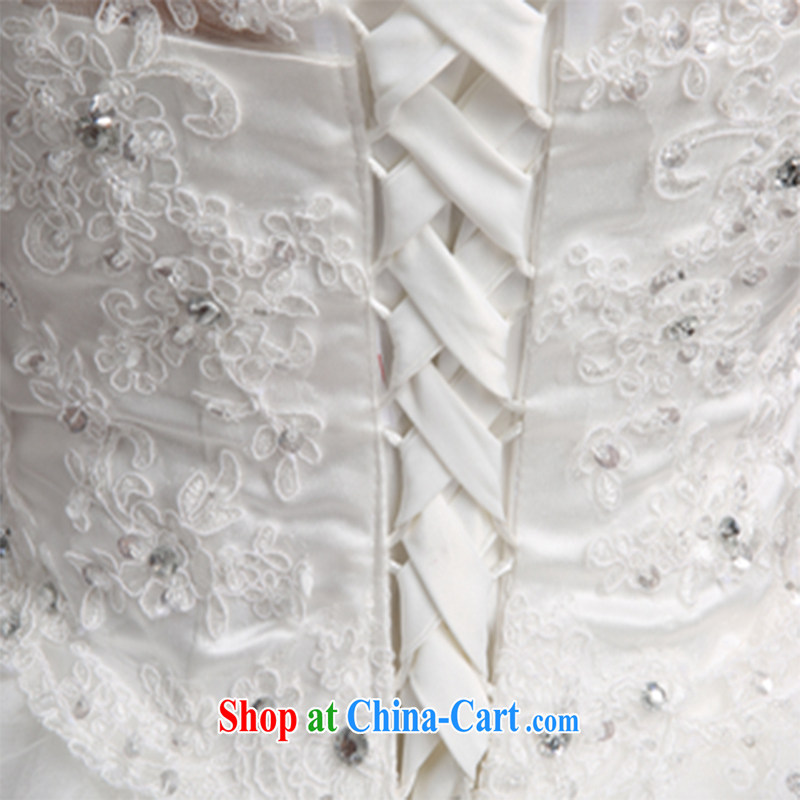 Qi wei summer new wedding dresses 2015 New Field shoulder alignment, wedding lace wedding long-sleeved wedding dresses with white XL, Qi wei (QI WAVE), online shopping
