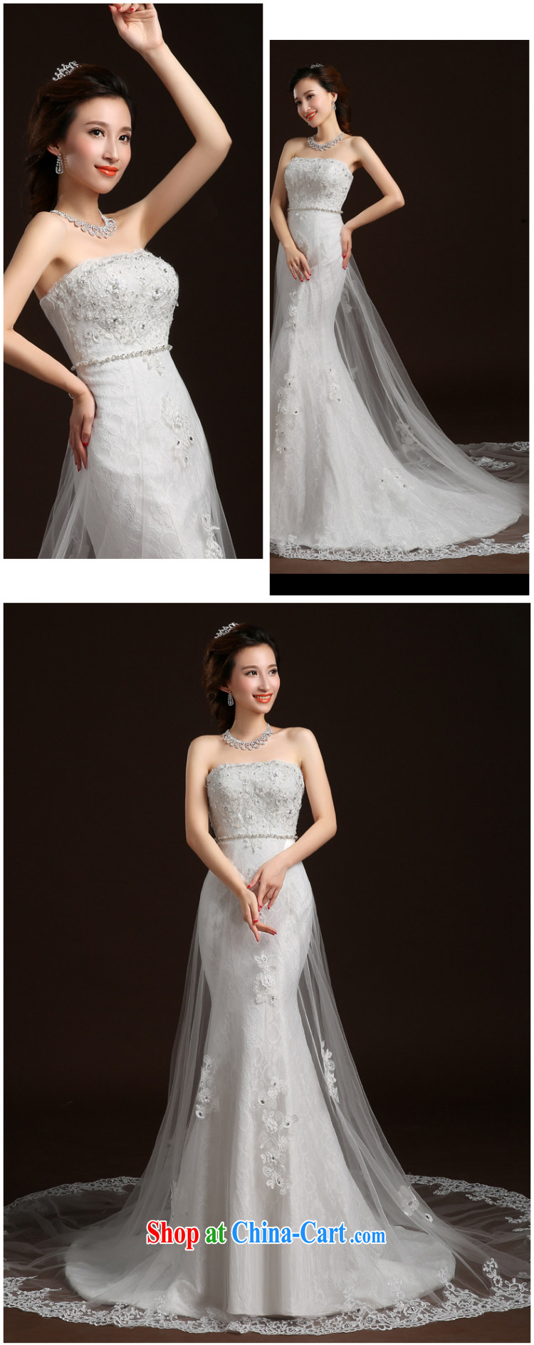 Qi wei summer 2015 new wedding dresses bridal erase chest wedding crowsfoot wedding band wedding tail wedding video skinny trailing white XL pictures, price, brand platters! Elections are good character, the national distribution, so why buy now enjoy more preferential! Health