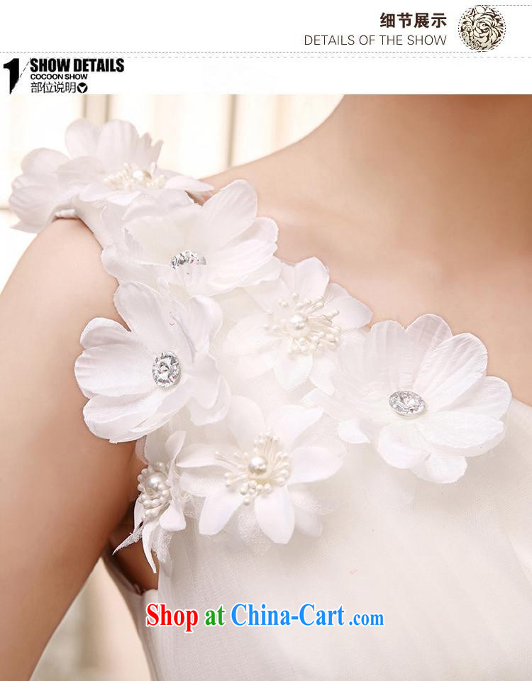 Rain is still clothing bridal wedding 2015 new spring and summer sweet tied with Korean-style wood drill with flowers white marriage single shoulder yarn HS 969 white tailored pictures, price, brand platters! Elections are good character, the national distribution, so why buy now enjoy more preferential! Health