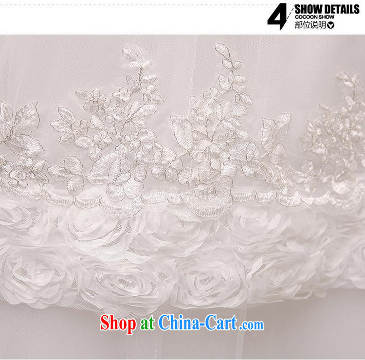 Rain is still clothing bridal 2015 new sweet tied with Korean-style lace-wood drill flowers luxury White single shoulder wedding HS 970 white tailored pictures, price, brand platters! Elections are good character, the national distribution, so why buy now enjoy more preferential! Health