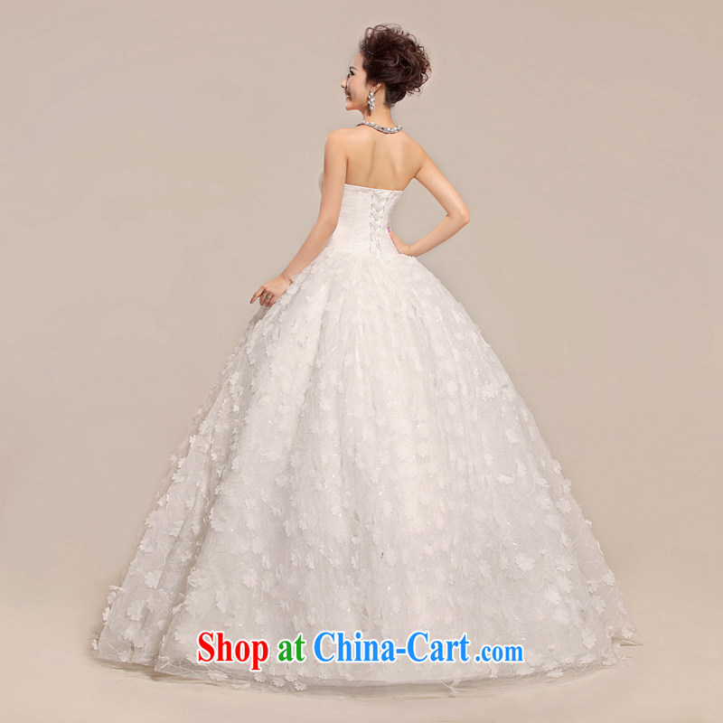 Rain is still Yi 2015 spring and summer new Korean version Mary Magdalene Princess chest with wedding romantic wedding bridal flower petals tied with shaggy skirt HS 944 white tailored, rain is still clothing, and shopping on the Internet