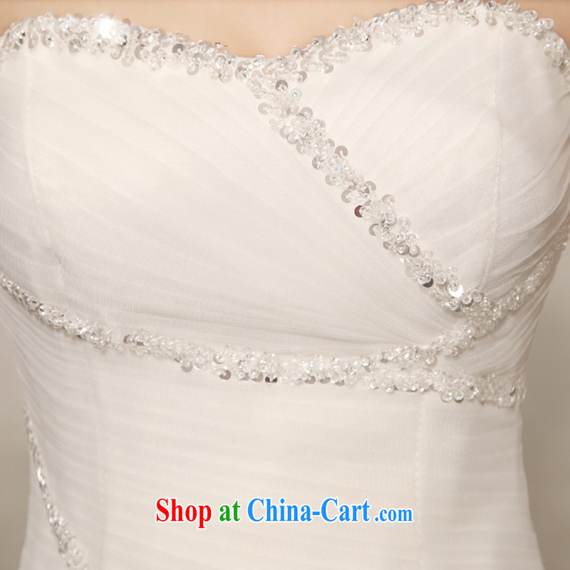 Rain is still Yi 2015 new, luxurious and elegant parquet drilling quality Princess Mary Magdalene chest strap wedding dresses bridal white HS 949 white tailored, rain is still clothing, shopping on the Internet