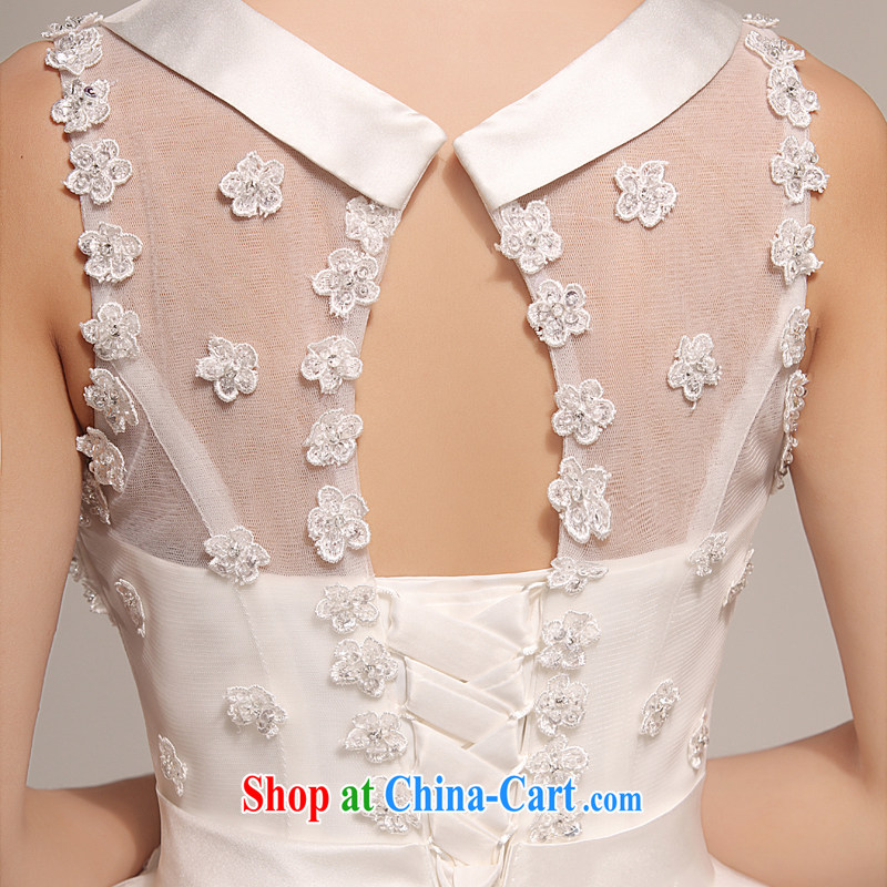 Rain is still Yi 2015 new marriages white sexy and meat lace back exposed wood drill with flowers tied with wedding HS 953 white tailored, rain is still clothing, shopping on the Internet