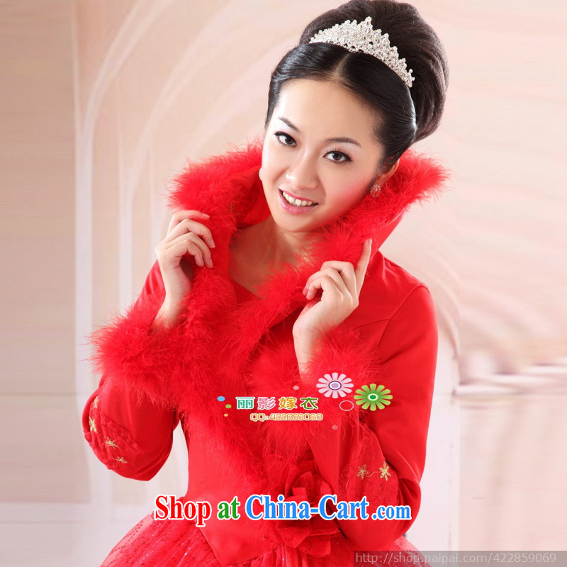 Red winter clothing wedding dresses new 2014 bridal long evening dress toast serving 405 customers to size will not be refunded, love so Pang, and shopping on the Internet