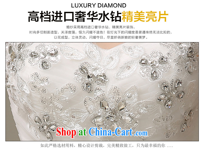 The United States, wedding dresses 2015 new Korean wood drill lace take off chest marriages beauty small tail strap H - 60 white XL pictures, price, brand platters! Elections are good character, the national distribution, so why buy now enjoy more preferential! Health