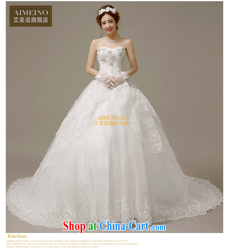 The United States, wedding dresses 2015 new Korean wood drill lace take off chest marriages beauty small tail strap H - 60 white XL pictures, price, brand platters! Elections are good character, the national distribution, so why buy now enjoy more preferential! Health